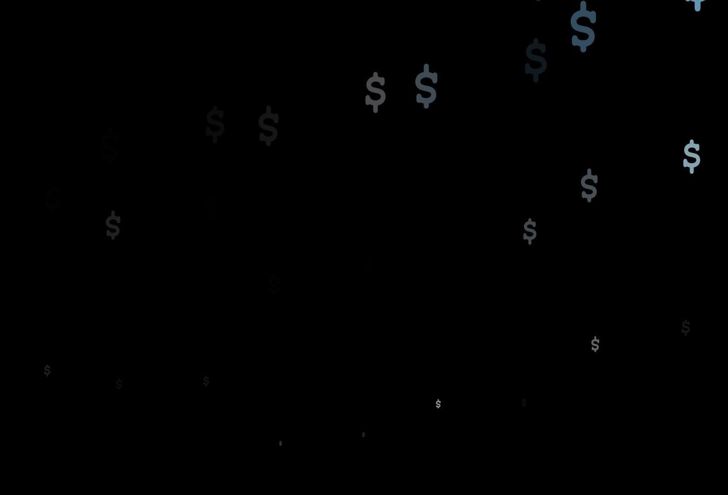 Dark BLUE vector template with Dollar.