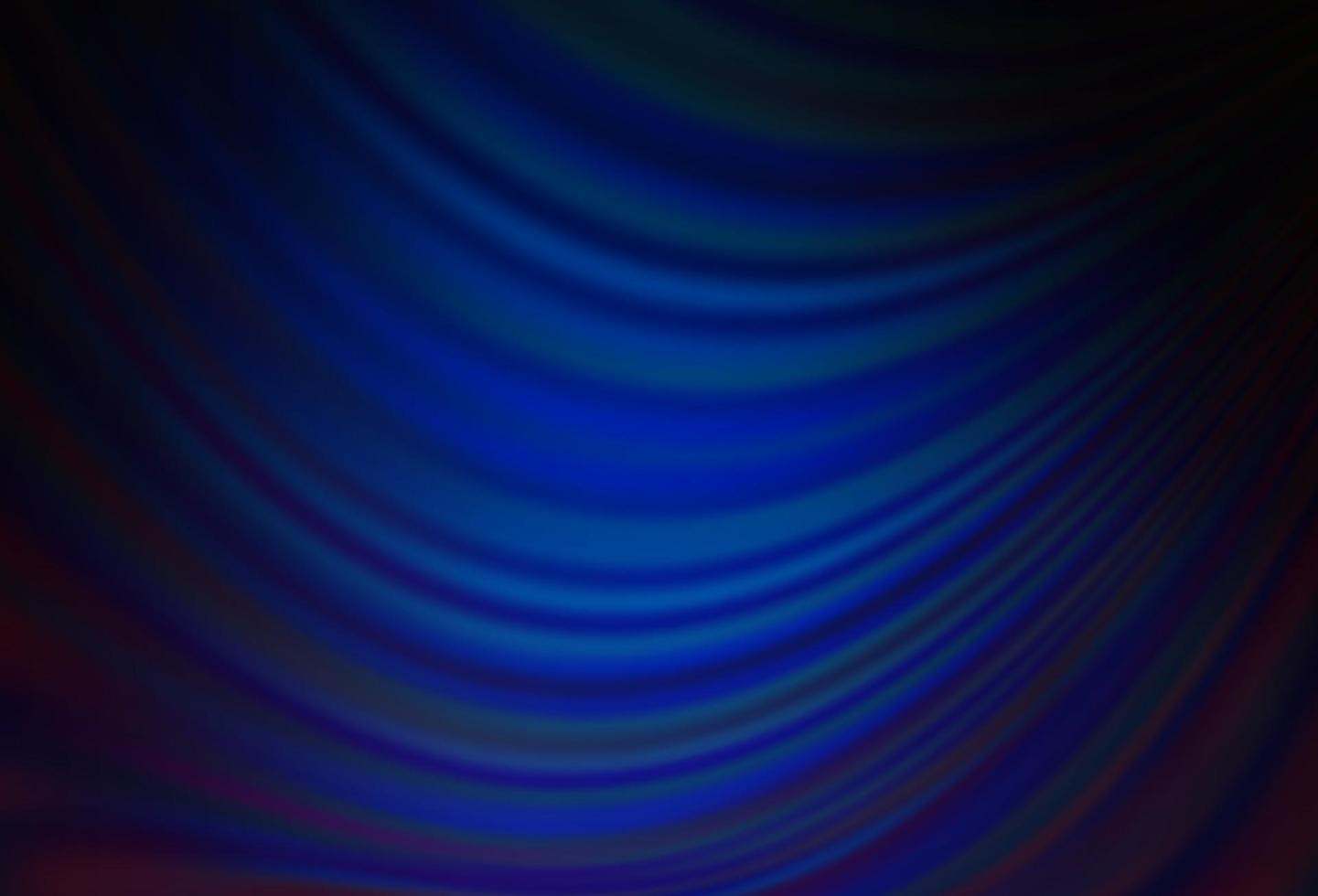 Dark BLUE vector pattern with lines, ovals.