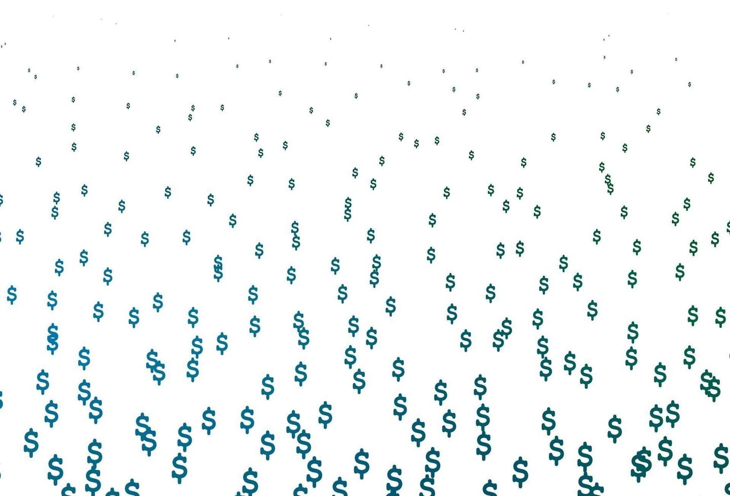 Dark Blue, Green vector cover with Dollar signs.