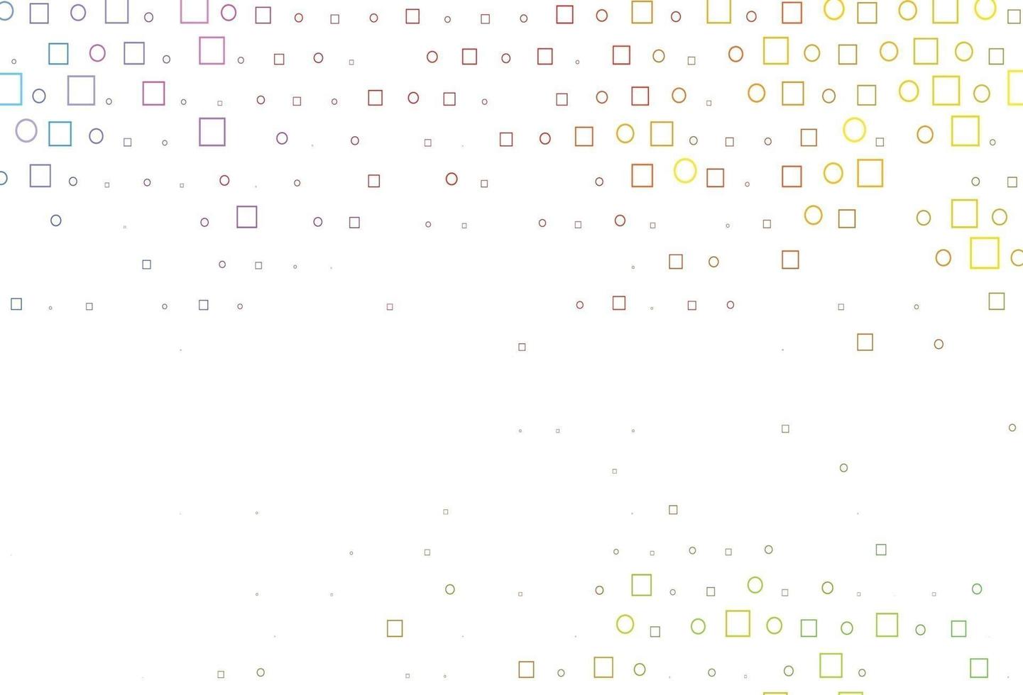 Light Green, Red vector pattern with spheres, squares.