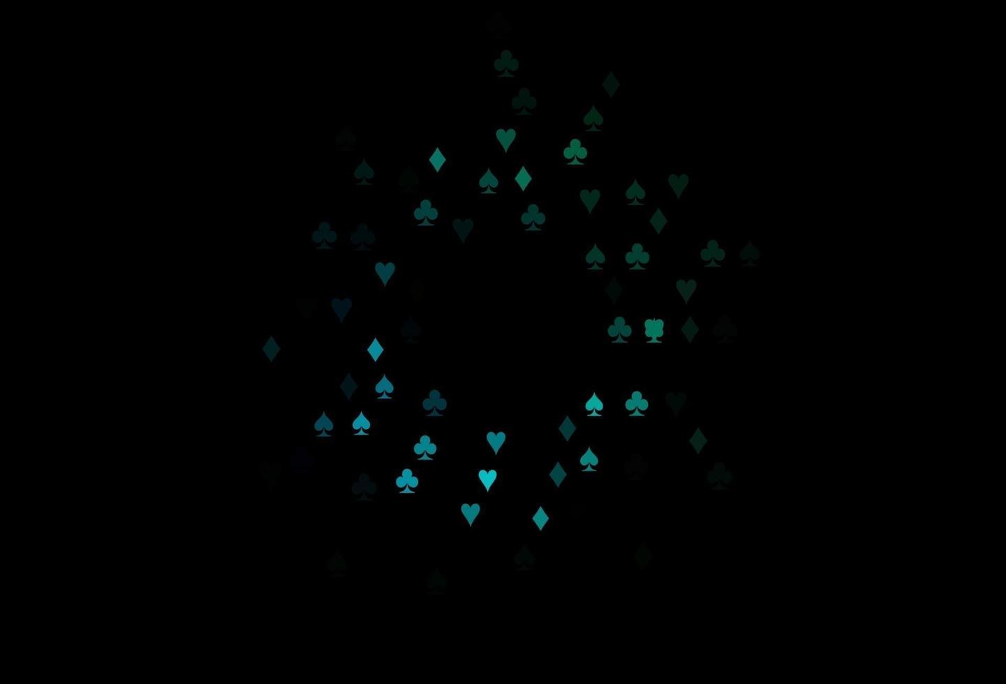 diseño de vector azul oscuro, verde con elementos de tarjetas.