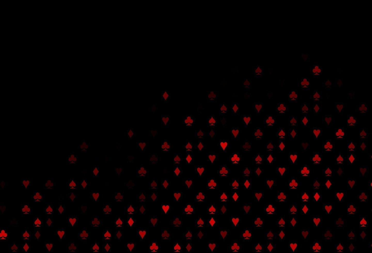 Dark Green, Red vector texture with playing cards.
