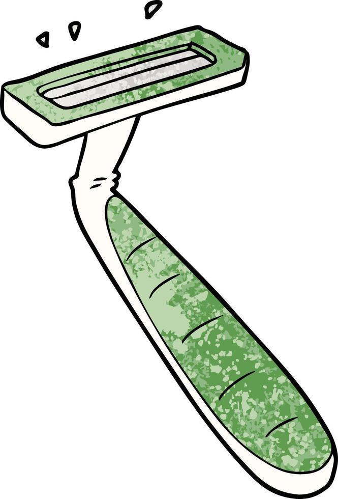 cartoon disposable razor vector