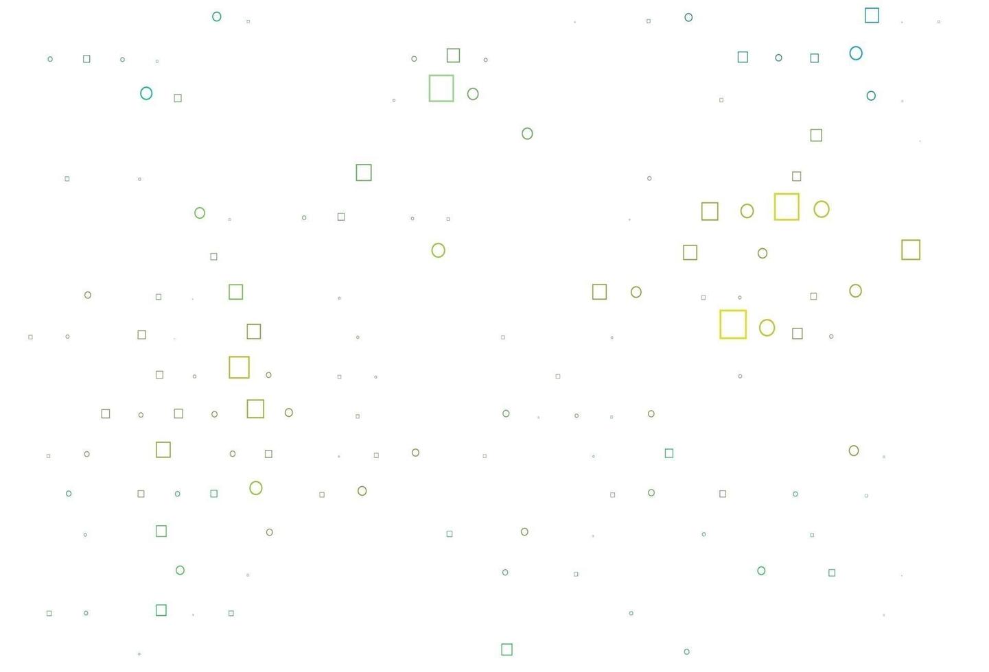 Light Green, Yellow vector layout with circle spots, cubes.