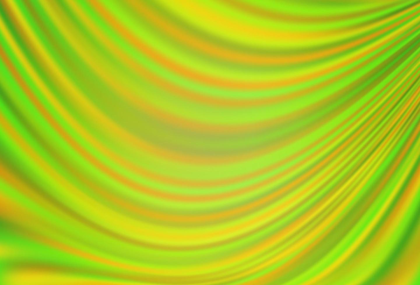 Light Green, Yellow vector pattern with curved circles.