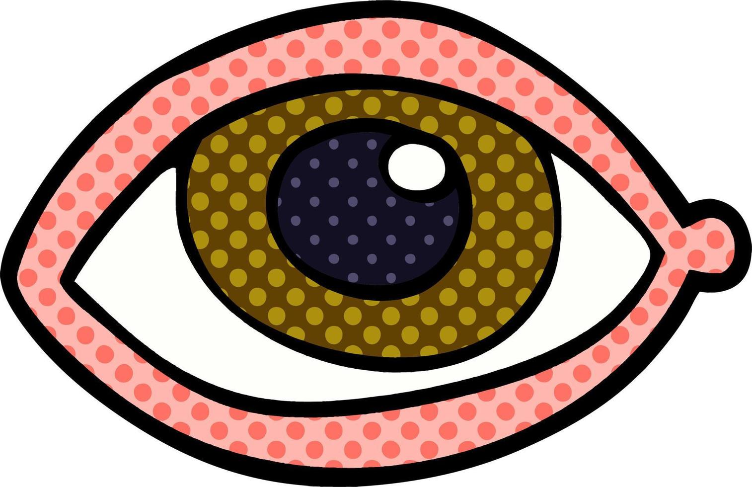 cartoon doodle human eye vector