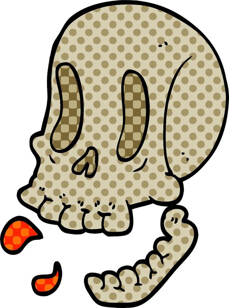 cartoon doodle skull vector
