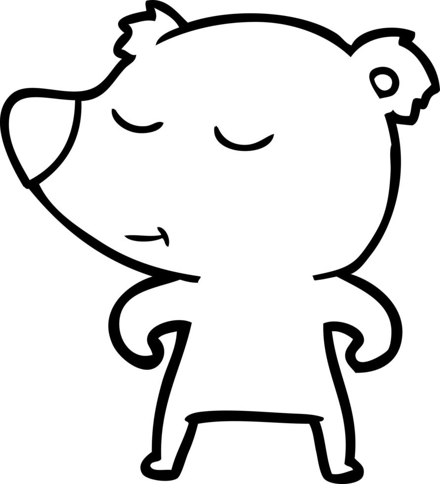 cartoon polar bear vector