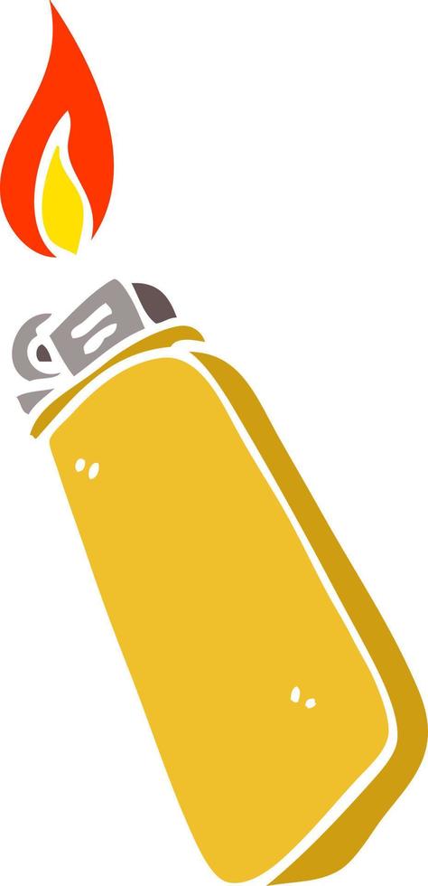 cartoon doodle disposable lighter vector