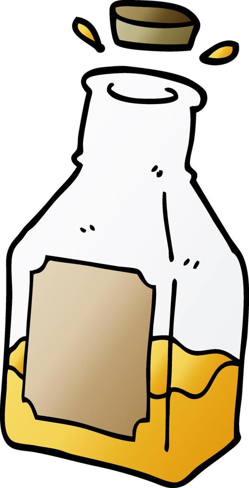 cartoon doodle drink in decanter vector