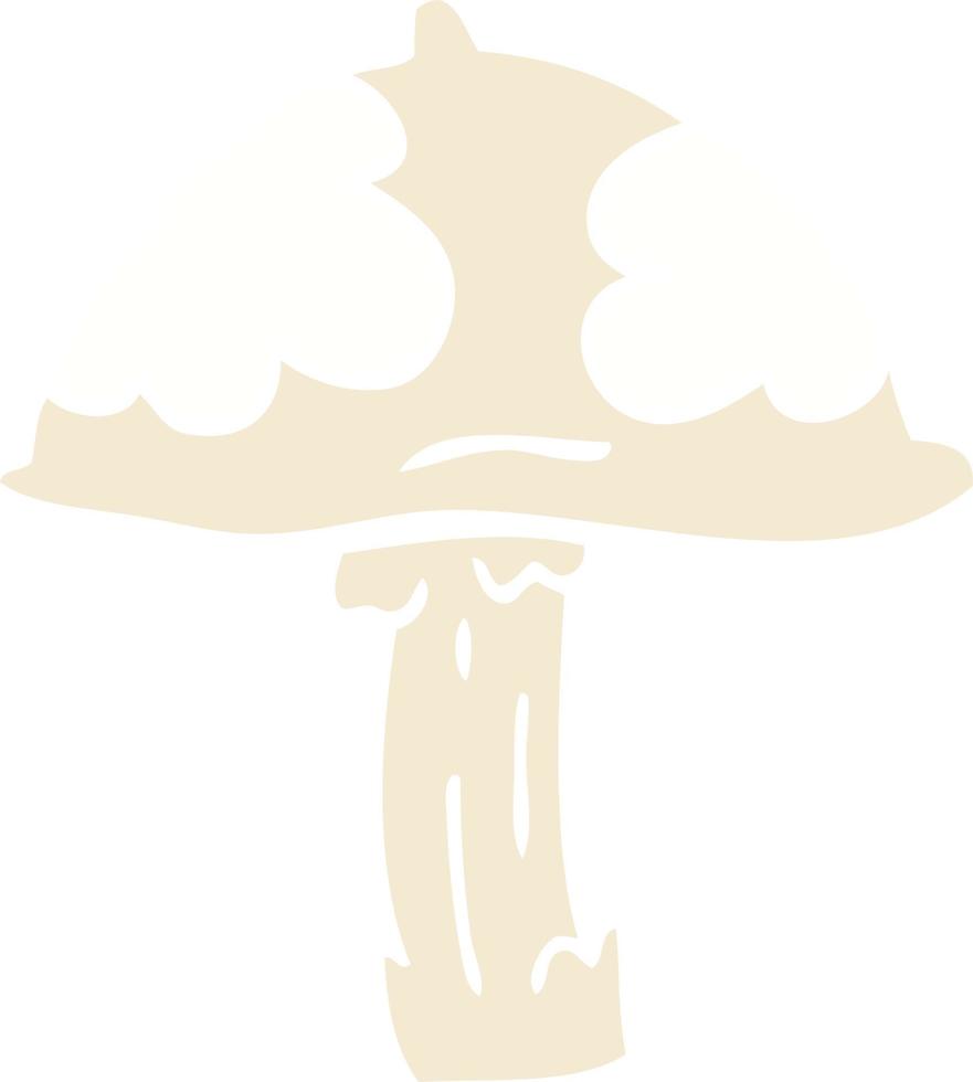 cartoon doodle wild mushroom vector