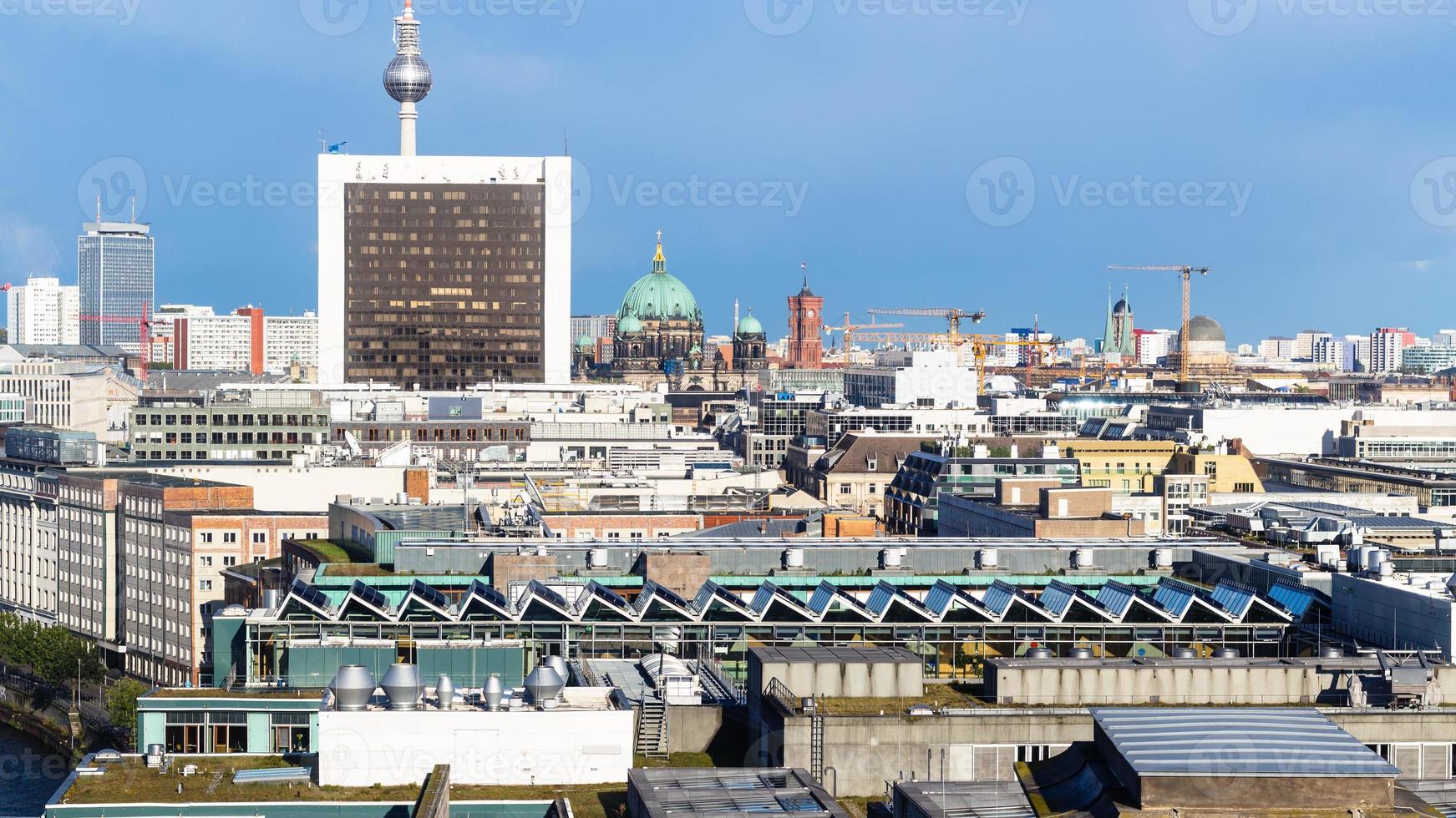 above view of Berlin city from Reichstag photo