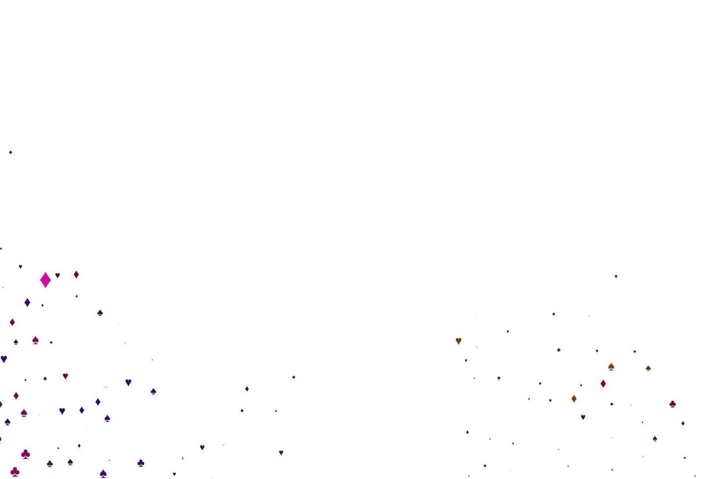 Light Multicolor, Rainbow vector pattern with symbol of cards.