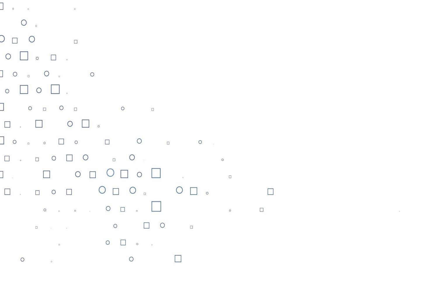 Light BLUE vector texture with disks, rectangles.