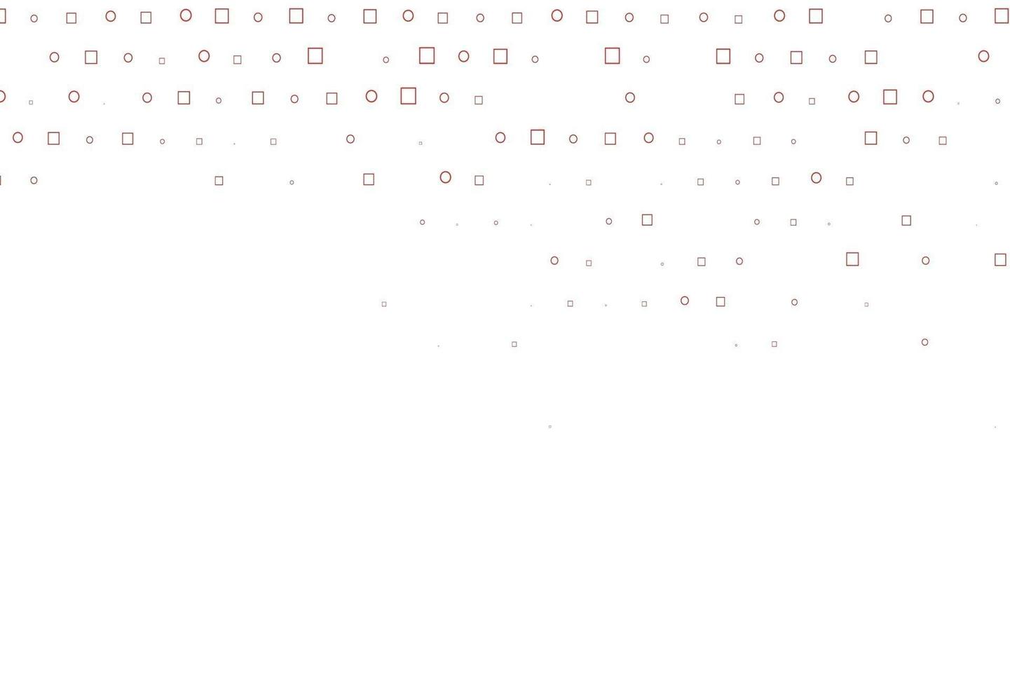 Light Red vector texture with disks, rectangles.