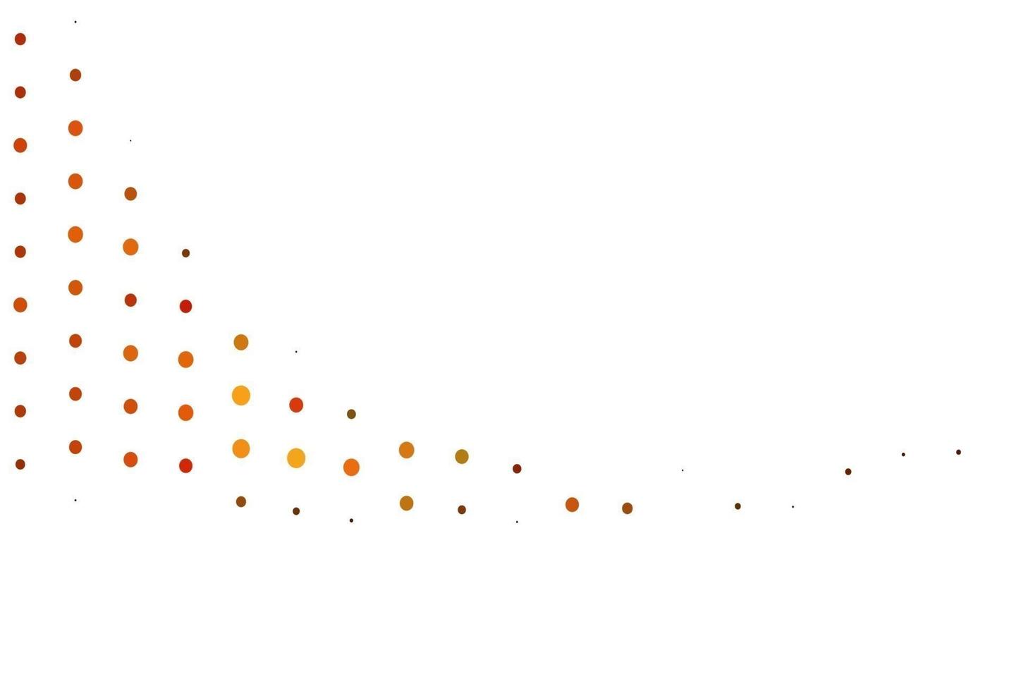 Light Orange vector pattern with spheres.