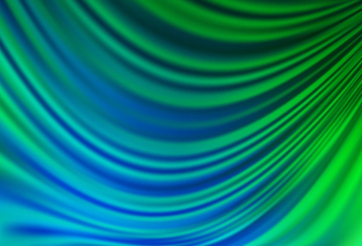 Light Blue, Green vector backdrop with bent lines.