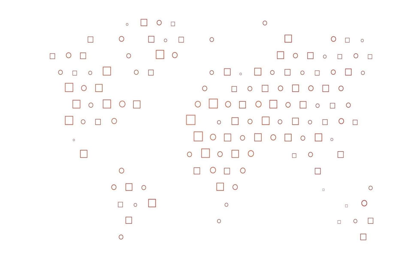 Light Black vector pattern with spheres, squares.