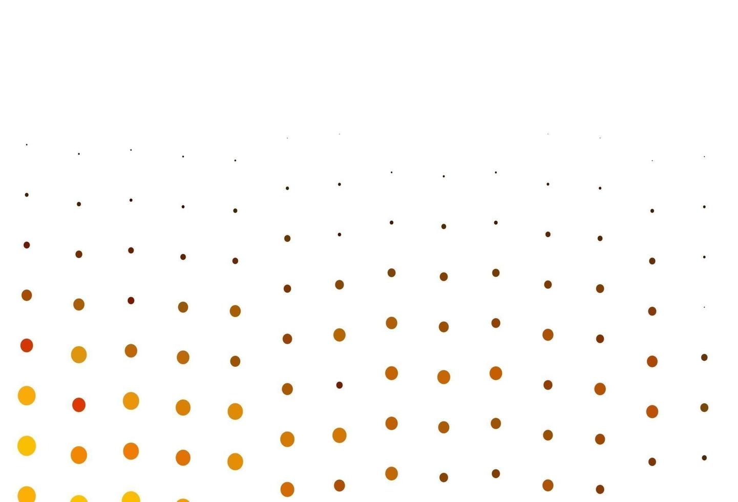 Light Yellow, Orange vector cover with spots.
