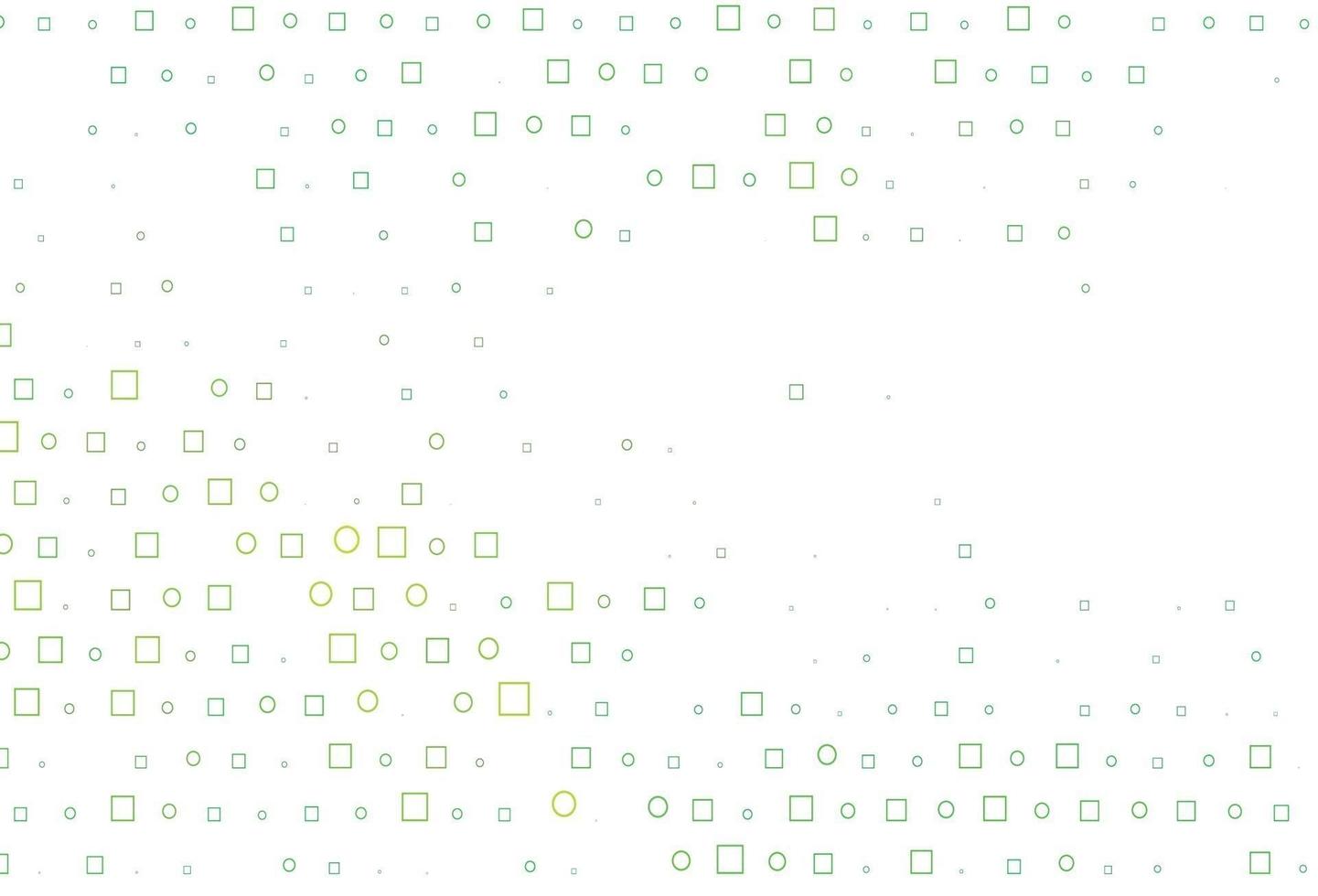 Light Green, Yellow vector cover with circles, cubes.