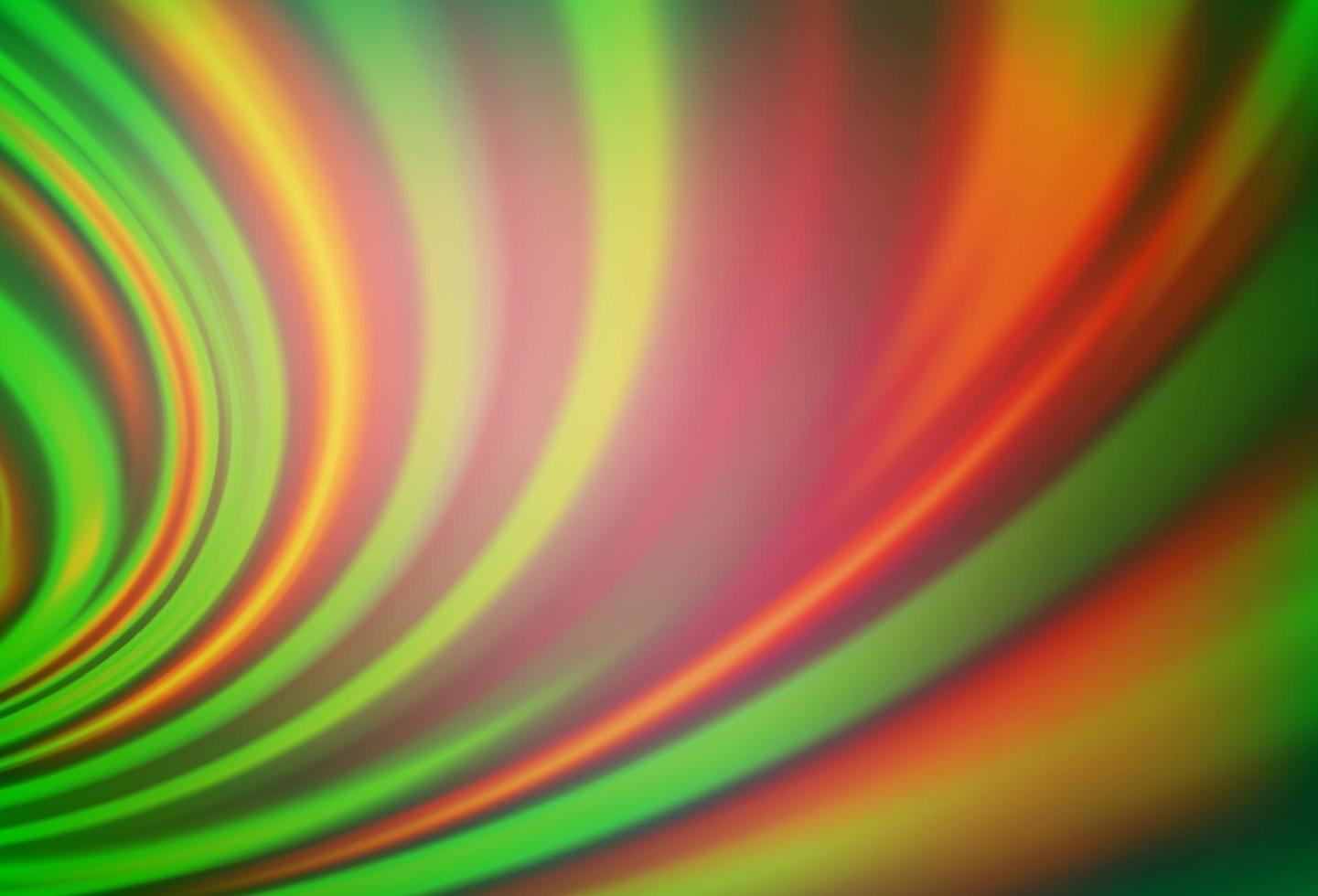 Light Green, Red vector pattern with lines, ovals.