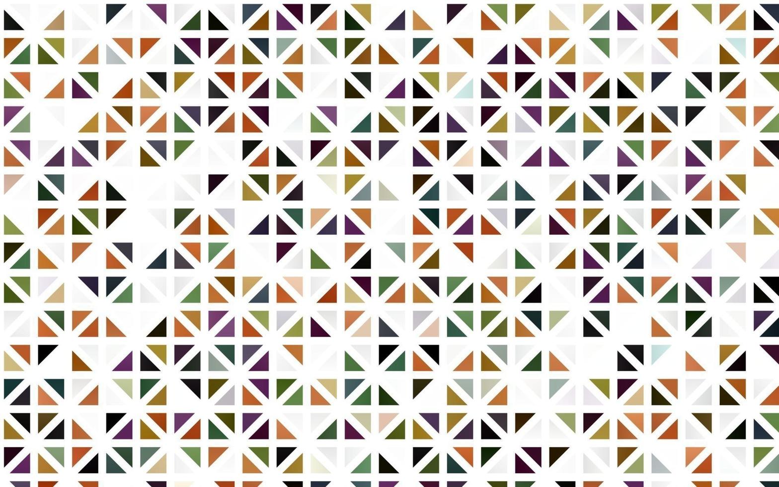 Light Multicolor, Rainbow vector seamless texture in triangular style.