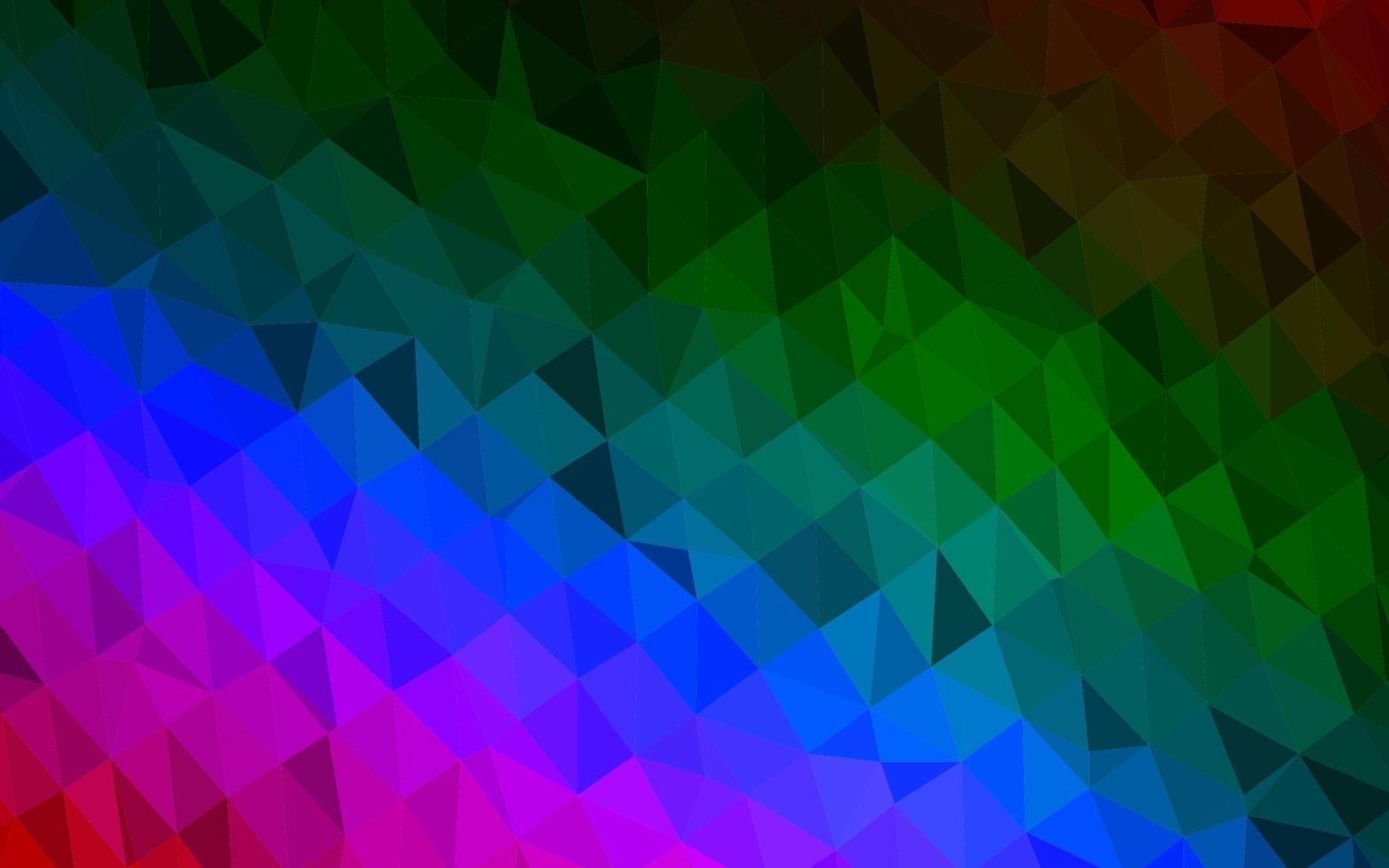 Dark Multicolor, Rainbow vector polygonal template.