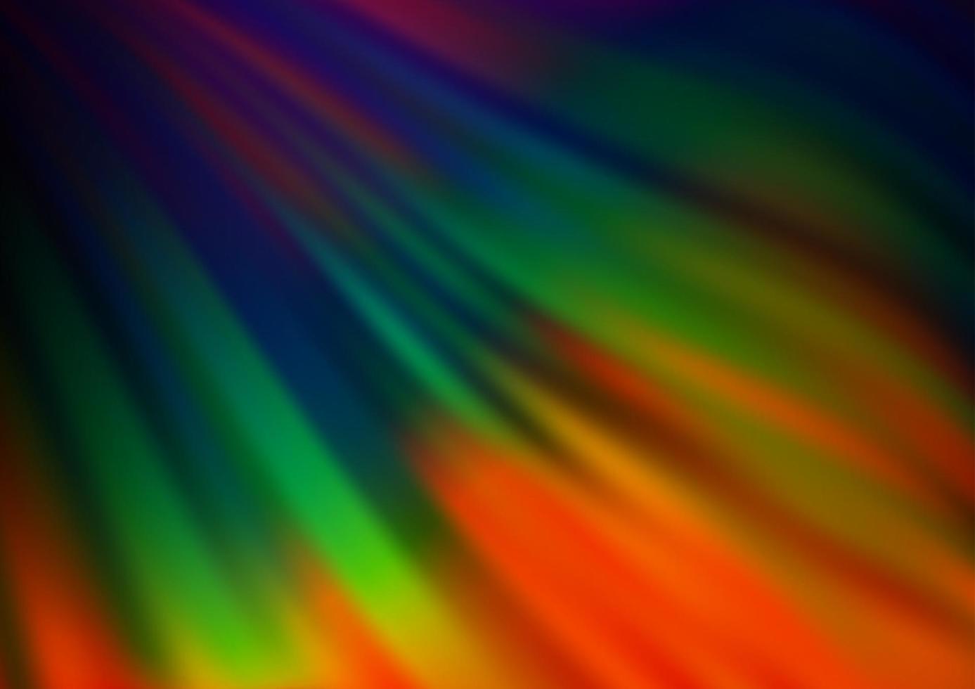 Dark Multicolor, Rainbow vector pattern with bent ribbons.