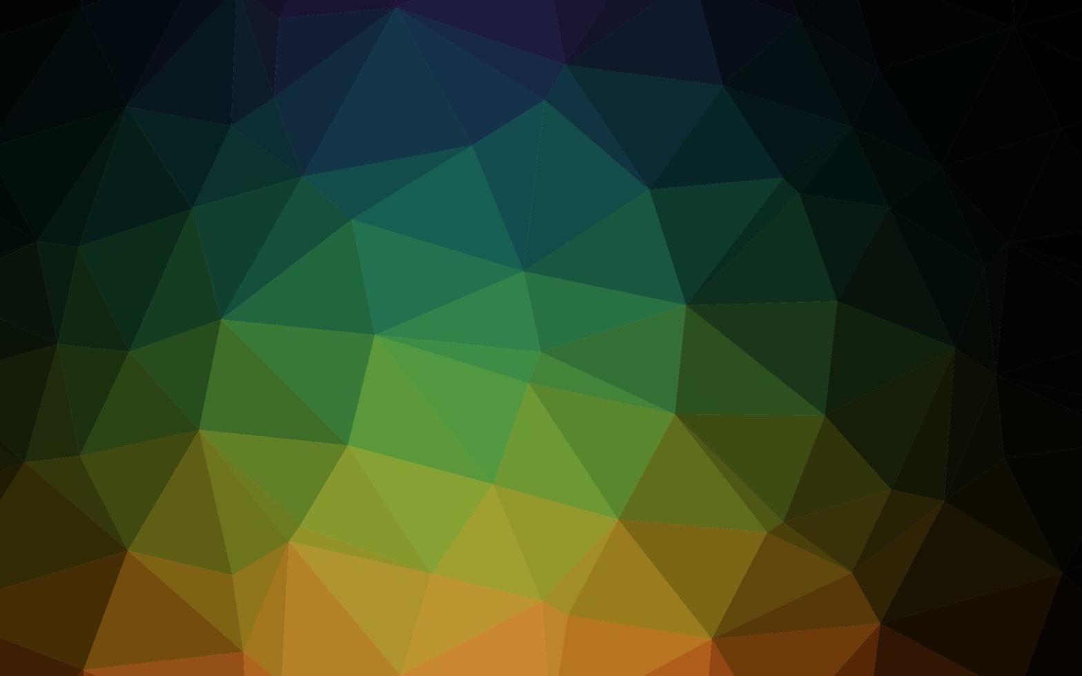 Dark Multicolor, Rainbow vector abstract polygonal texture.
