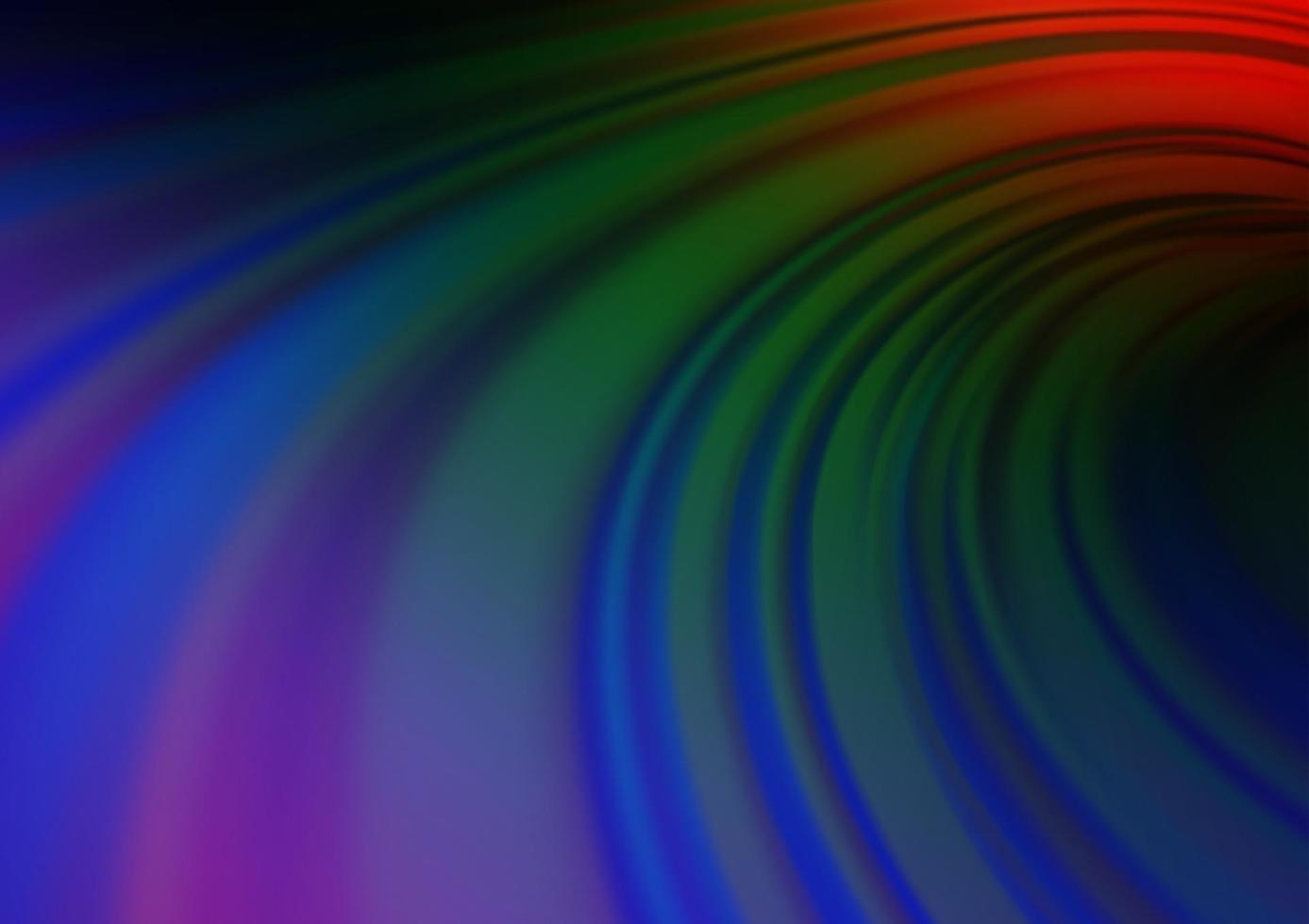 Dark Multicolor, Rainbow vector blurred background.