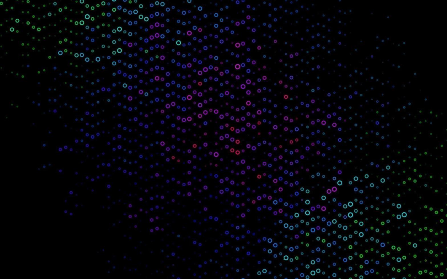 Dark Multicolor, Rainbow vector cover with spots.