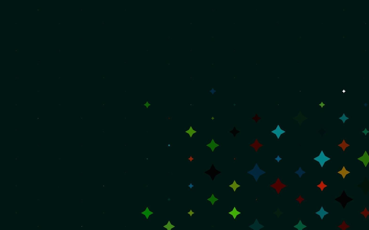 Light Multicolor, Rainbow vector template with sky stars.