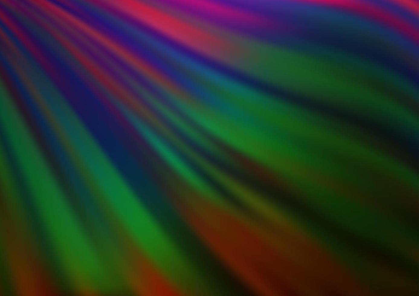 Dark Multicolor, Rainbow vector template with abstract lines.