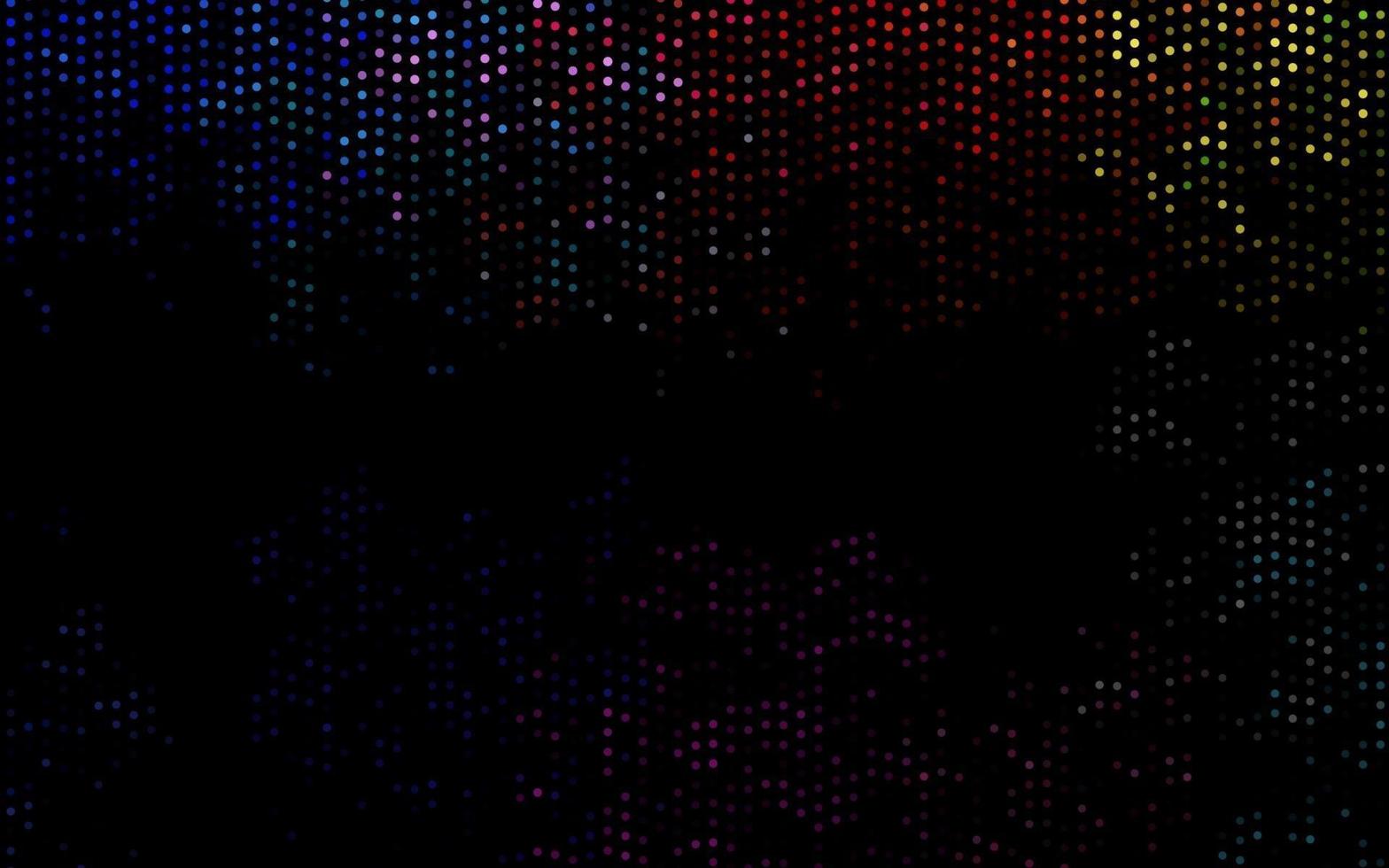 Dark Multicolor, Rainbow vector backdrop with dots.