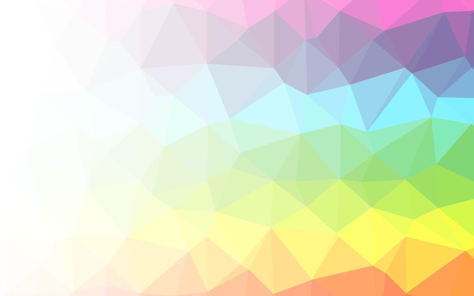 Light Multicolor, Rainbow vector polygon abstract layout.