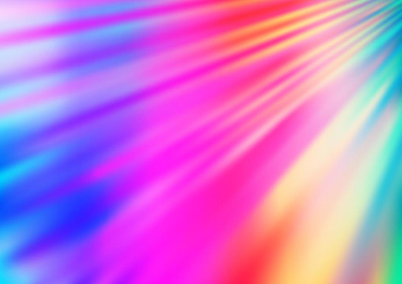 Fondo de vector de arco iris multicolor claro con líneas largas.