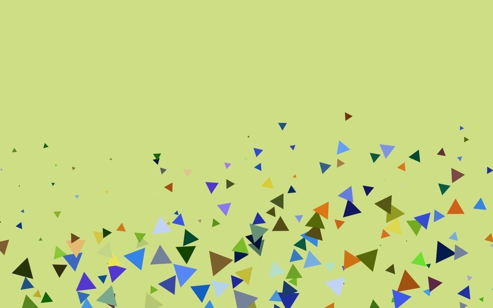 Light Multicolor, Rainbow vector layout with lines, triangles.