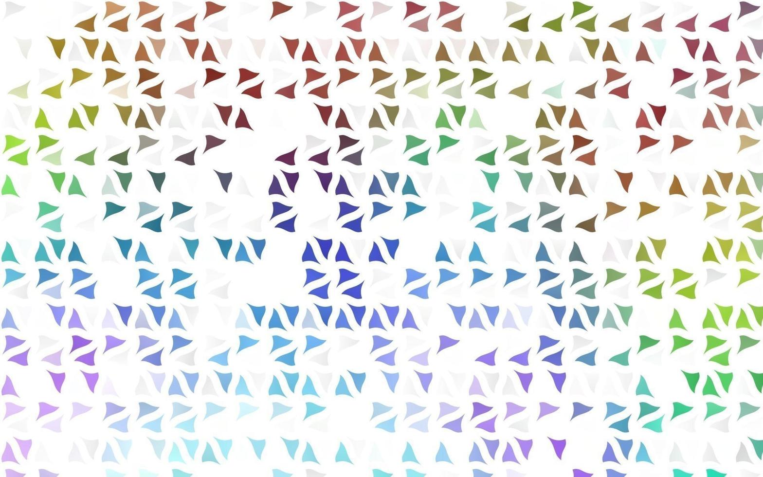 Light Multicolor, Rainbow vector background with triangles.