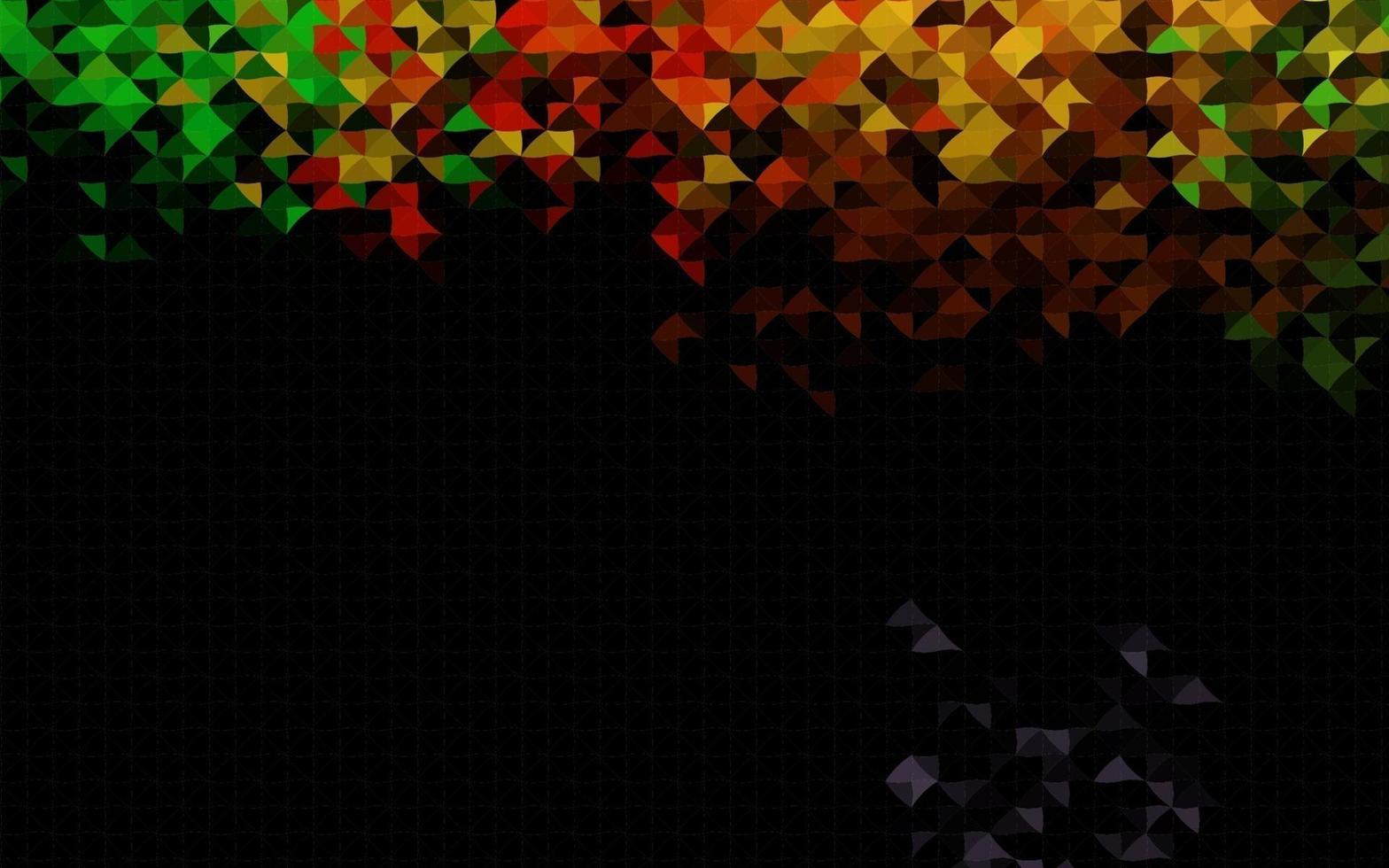 Dark Multicolor, Rainbow vector backdrop with lines, triangles.