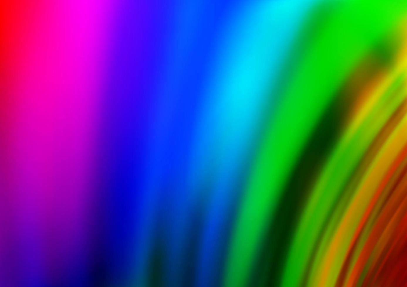 Light Multicolor, Rainbow vector pattern with lines, ovals.