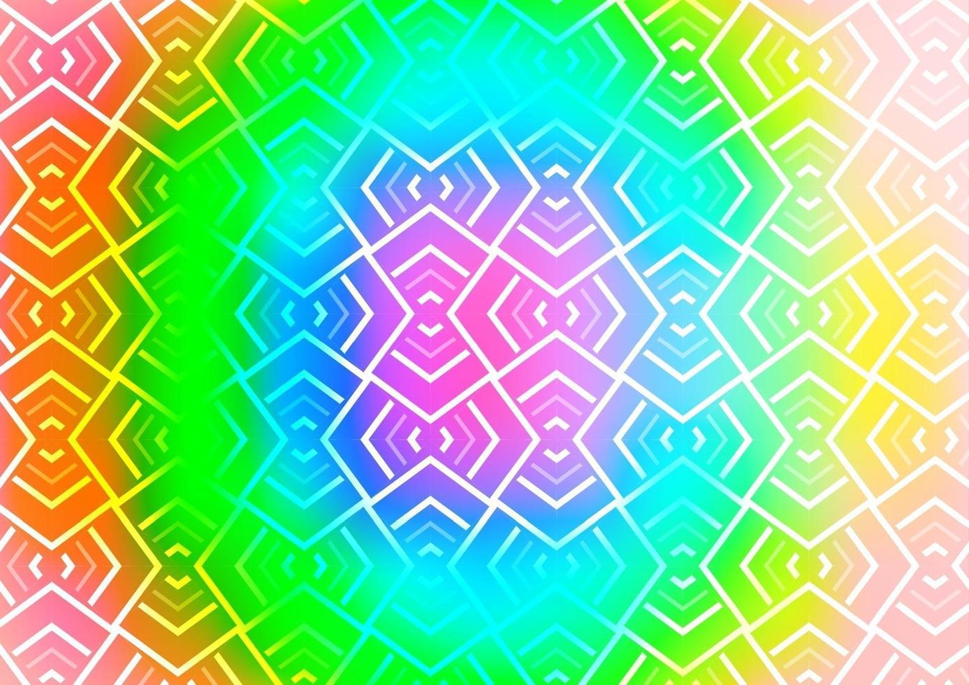 Light Multicolor, Rainbow vector pattern with narrow lines.