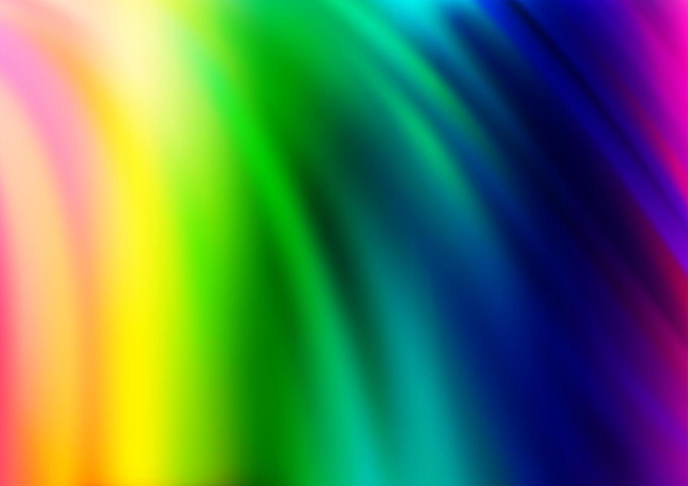Light Multicolor, Rainbow vector pattern with curved circles.