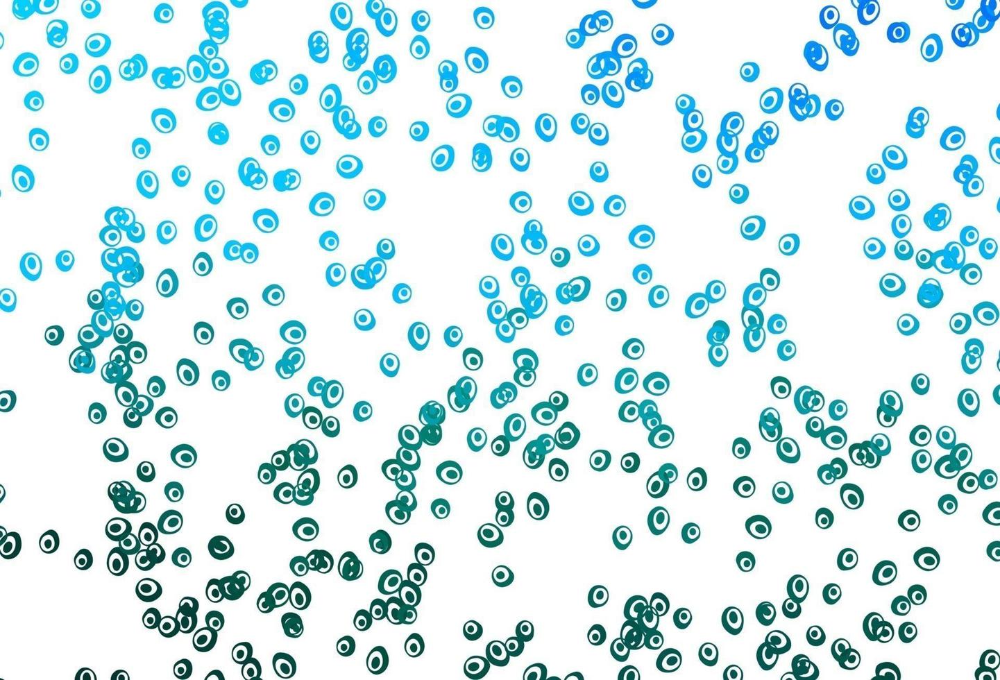 Light Blue, Green vector background with bubbles.