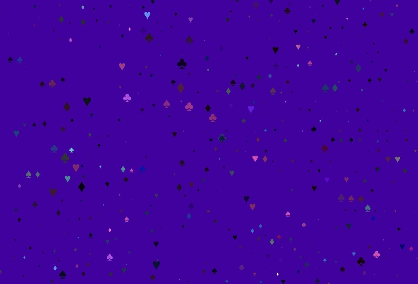 Light Multicolor, Rainbow vector pattern with symbol of cards.