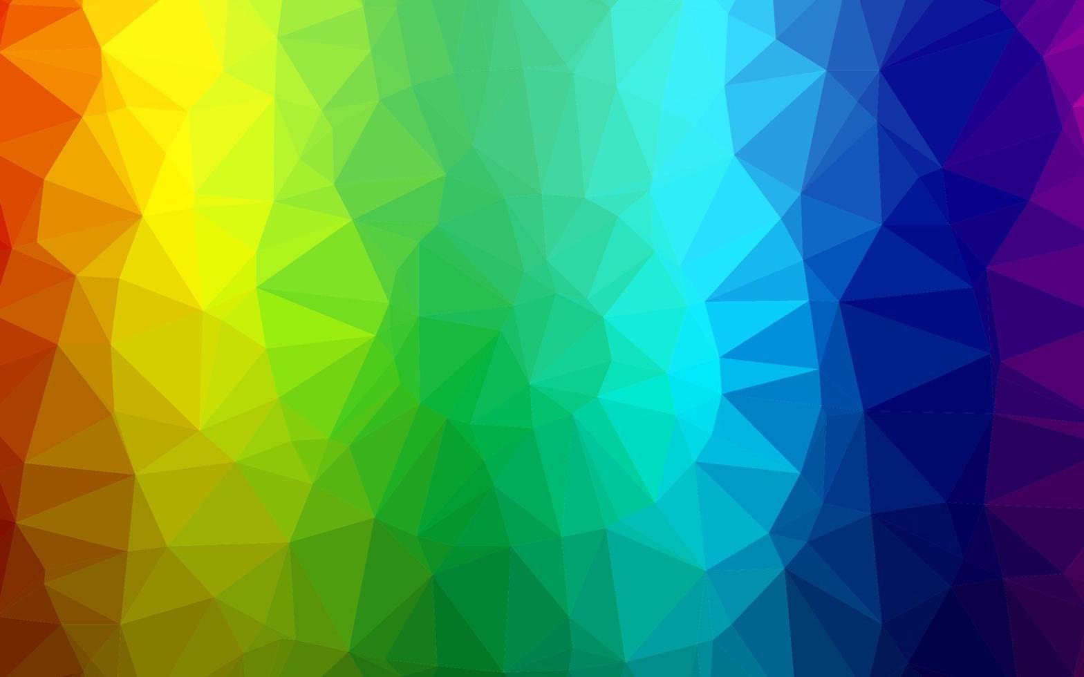 diseño de baja poli de vector de arco iris multicolor claro.