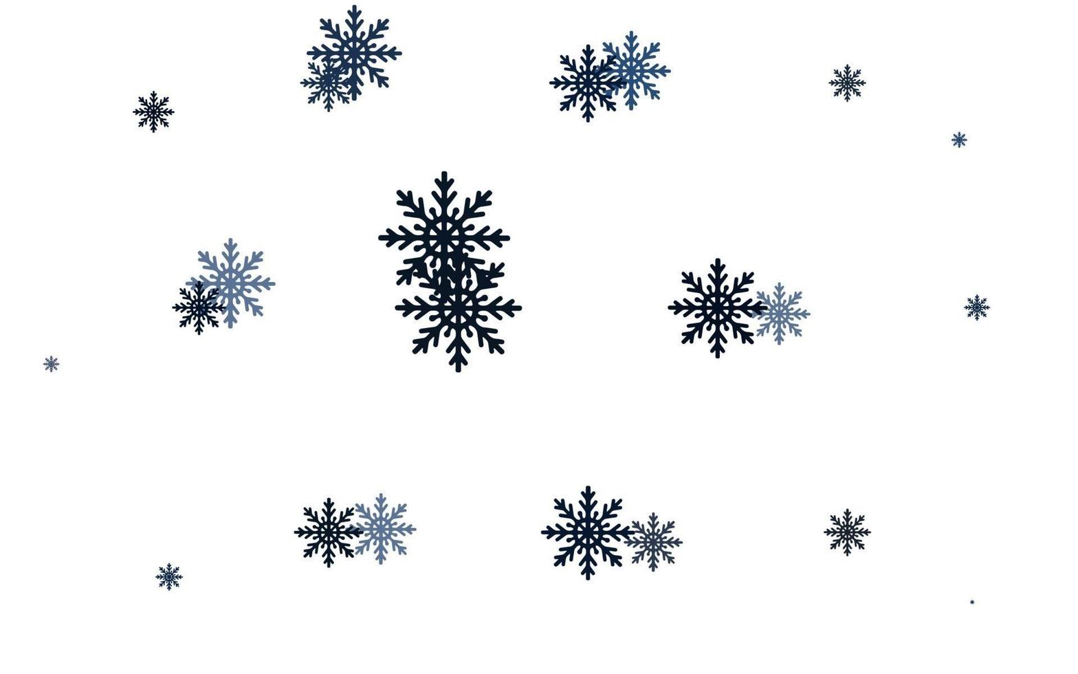 Light BLUE vector texture with colored snowflakes.