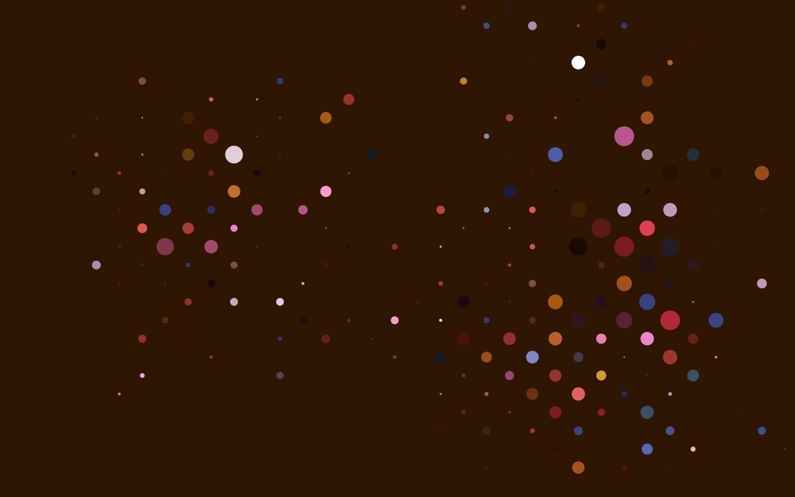patrón de vector de arco iris multicolor claro con esferas.
