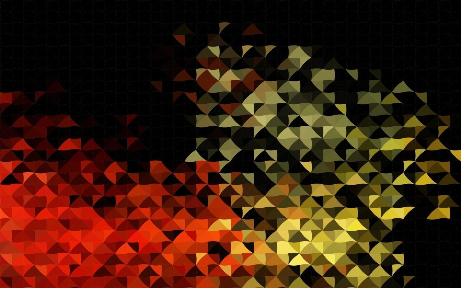 Dark Orange vector texture in triangular style.