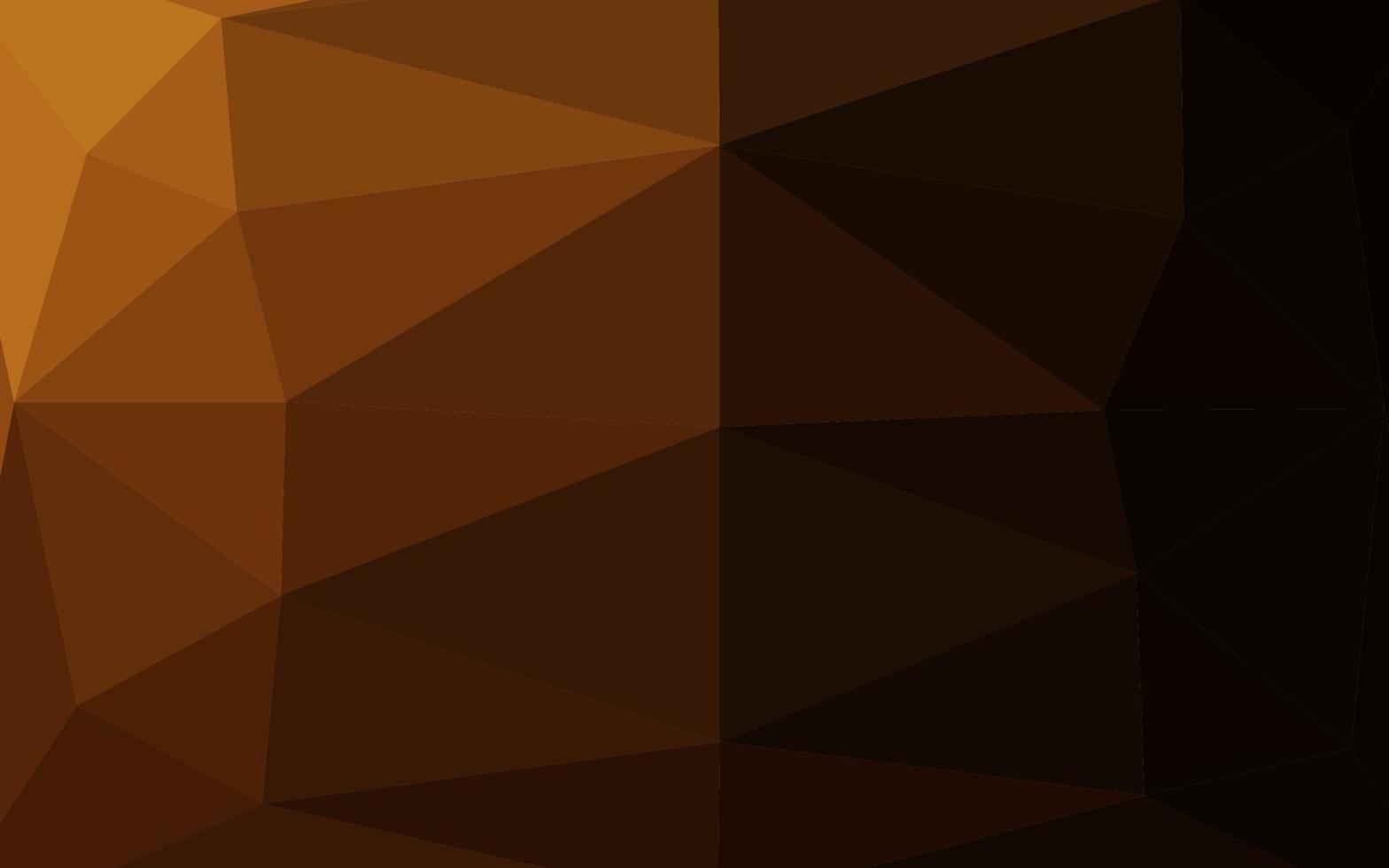 Dark Orange vector abstract polygonal layout.