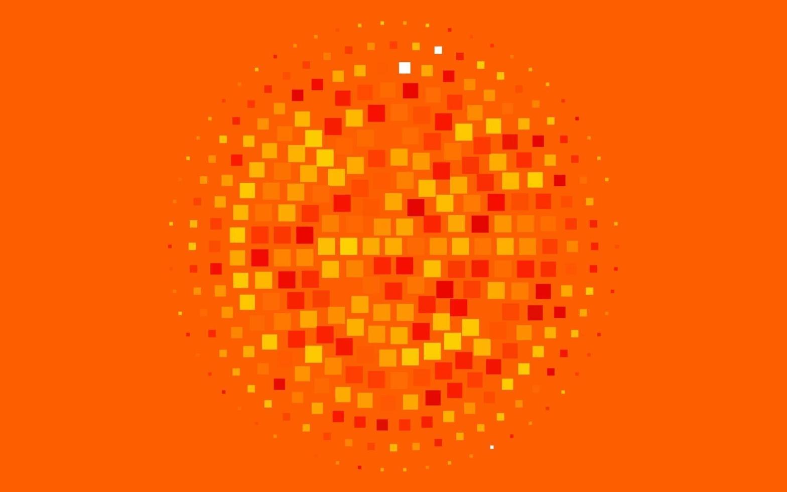 Light Orange vector template with crystals, rectangles.